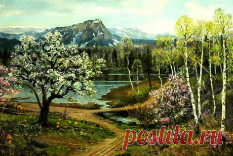 Весенние пейзажи в восточной живописи 2