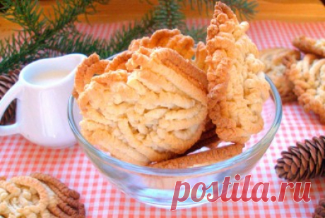 Печенье лапша через мясорубку
