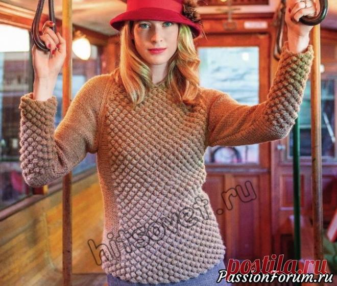 Женский свитер реглан - запись пользователя Лисик (Светлана) в сообществе Вязание спицами в категории Вязание для женщин спицами. Схемы вязания спицами