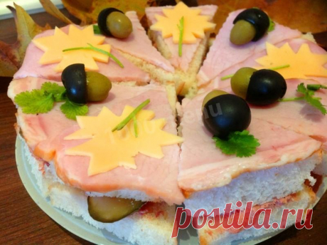 Бутербродный торт рецепт с фото пошагово - 1000.menu