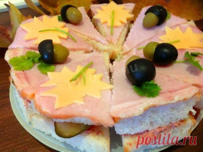 Бутербродный торт рецепт с фото пошагово - 1000.menu