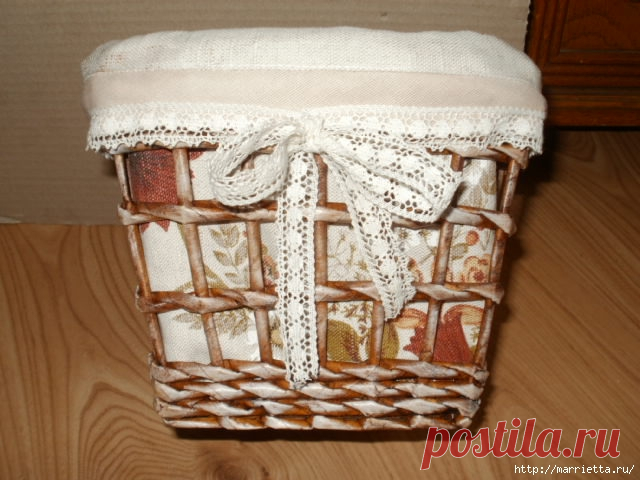 Прямоугольные корзинки. Мастер-класс