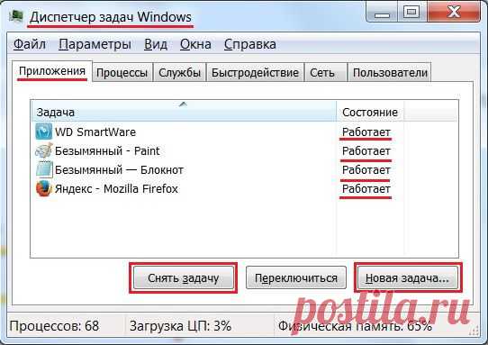 Диспетчер задач Windows 7 | Полезные советы, программы и сервисы интернета