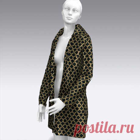 Летний жакет-рубашка - бесплатная выкройка и описание пошива | ✂ BuZA Style - бесплатные выкройки PDF | Яндекс Дзен