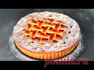 ПИРОГ с вишней ☆ ПУХОВОЕ ТЕСТО и МНОГО НАЧИНКИ РЕЦЕПТ:300 гр муки70 гр сахара15 гр дрожжей130 гр молока1 яйцо 1сщепотка соли40 гр сливочного маслаНачинка:300 гр вишни300 гр яблока70 гр сахара35 гр крахмалакорица по желанию