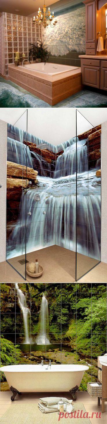 3D-плитка для отделки ванной — Роскошь и уют