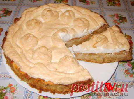 Яблочный пирог с зефиром