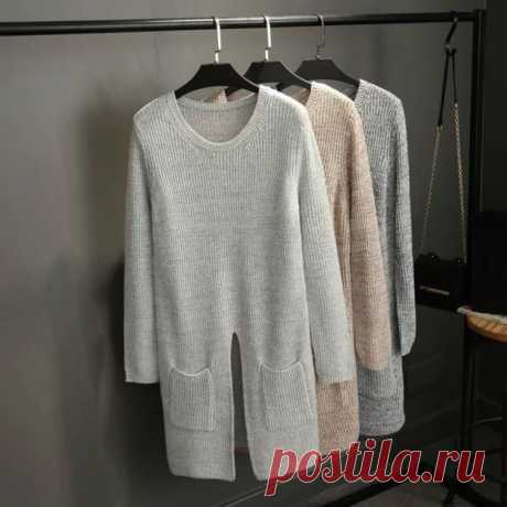 European-Women-s-font-b-Sweater-b-font-New-Of-2015-Autumn-Winters-Pockets-Pullovers-Long.jpg (750×750)