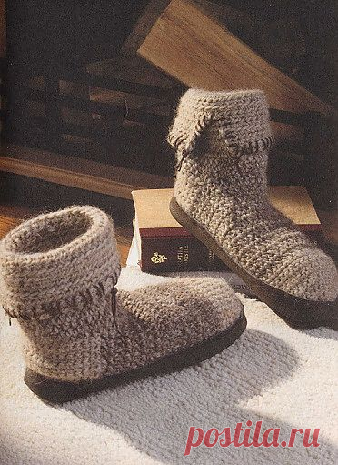Сапоги крючком