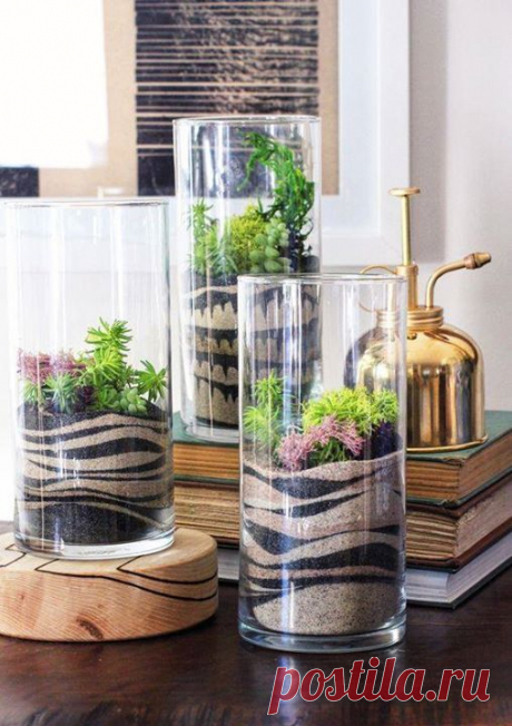 Маленькие миры в стеклянной посуде: идеи — DIYIdeas