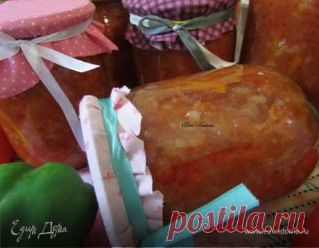 Салат с рисом (заготовка на зиму). Ингредиенты: морковь, перец болгарский, помидоры Очень вкусная закусочка и готовый ужин!