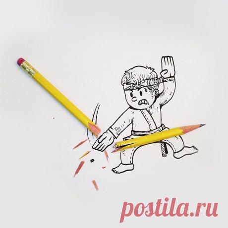 Точка, точка, запятая, вышла рожица...