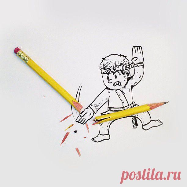 Точка, точка, запятая, вышла рожица...