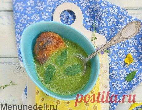 Суп-пюре из зеленого лука и стручковой фасоли / Меню недели