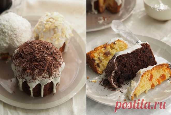 Пасхальный кекс (бездрожжевой кулич) - три варианта на одном тесте