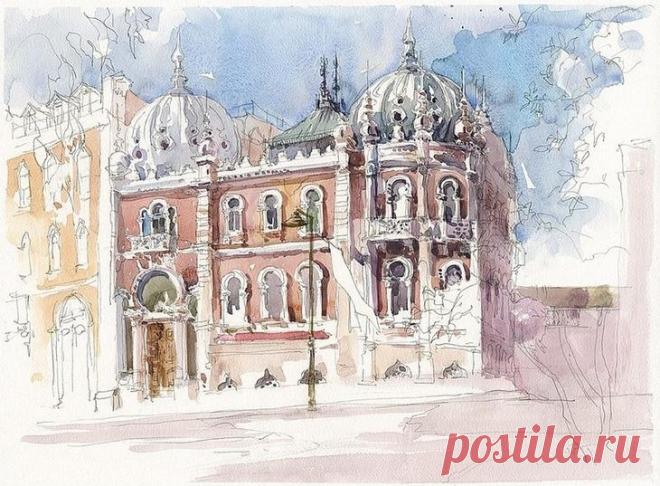 Акварельное творчество канадского художника Марка Таро Холмса (Marc Taro Holmes) Marc Taro Holmes - художник из Канады, больше известен как концепт-художник популярных видео игр. А акварели он пишет для души.Марк Таро Холмс (Marc Taro Holmes) живет и работает в Монреале (Канада). ...