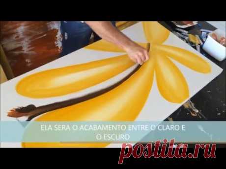 APRENDA A PINTAR UM QUADRO EM 15 MINUTOS PASSO A PASSO