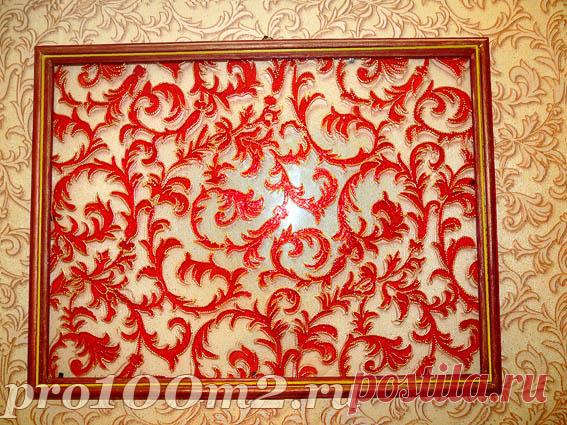 ВИТРАЖ С ПОМОЩЬЮ ОБОЕВ