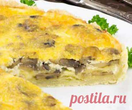 Вкусный пирог с грибами | Интересные рецепты
