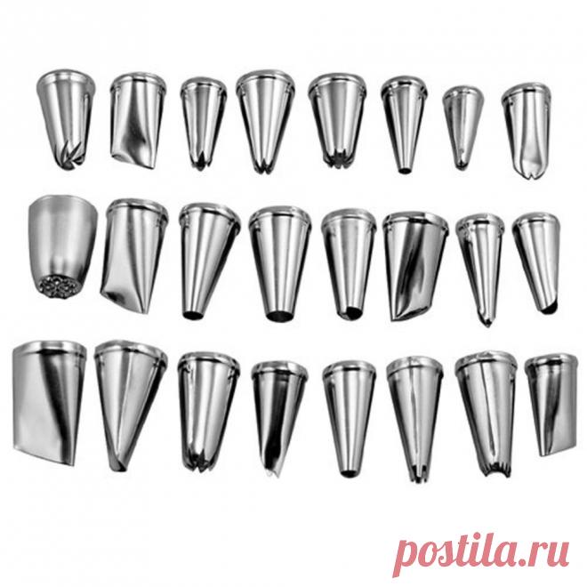 24 шт. Горячий Пирог Кекс Украшения Инструменты Обледенение Трубопроводы Сопла Кондитерских Советы (Без Коробки) купить на AliExpress