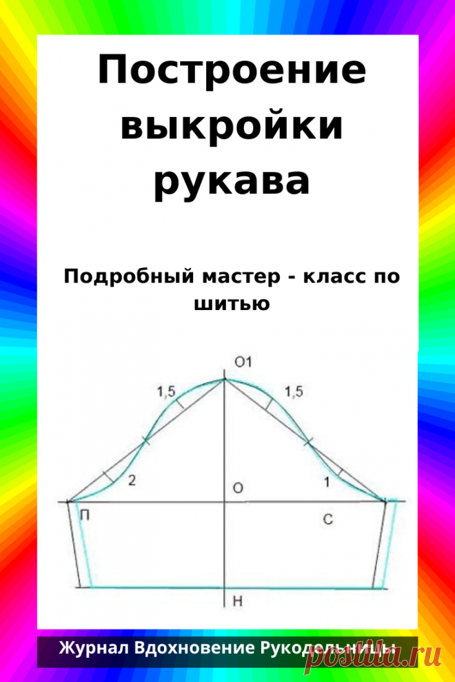 Построение базовой выкройки одношовного рукава. Базовая выкройка одношовного рукава, представленная в этой статье подходит для всех видов верхней женской одежды — пальто, пиджака, платья или блузы.