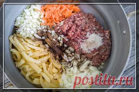 Харя — картофельная запеканка с мясным фаршем