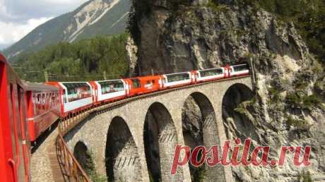 Самые красивые маршруты мира: швейцарский Ледниковый экспресс