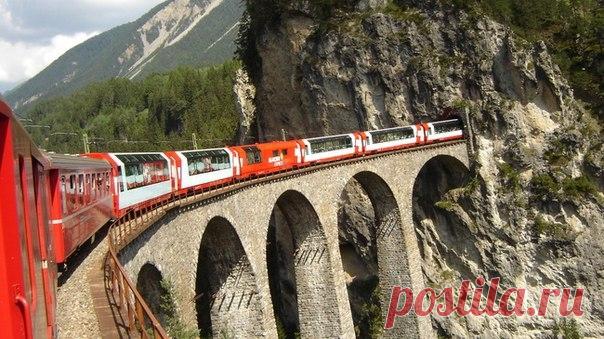 Самые красивые маршруты мира: швейцарский Ледниковый экспресс