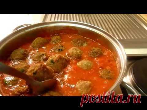 Фрикадельки в Томатном Соусе Polpette nel Sugo - Итальянский рецепт - YouTube