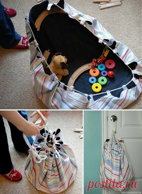 Выкройка многофункциональной сумки для игрушек / Для детей / ВТОРАЯ УЛИЦА