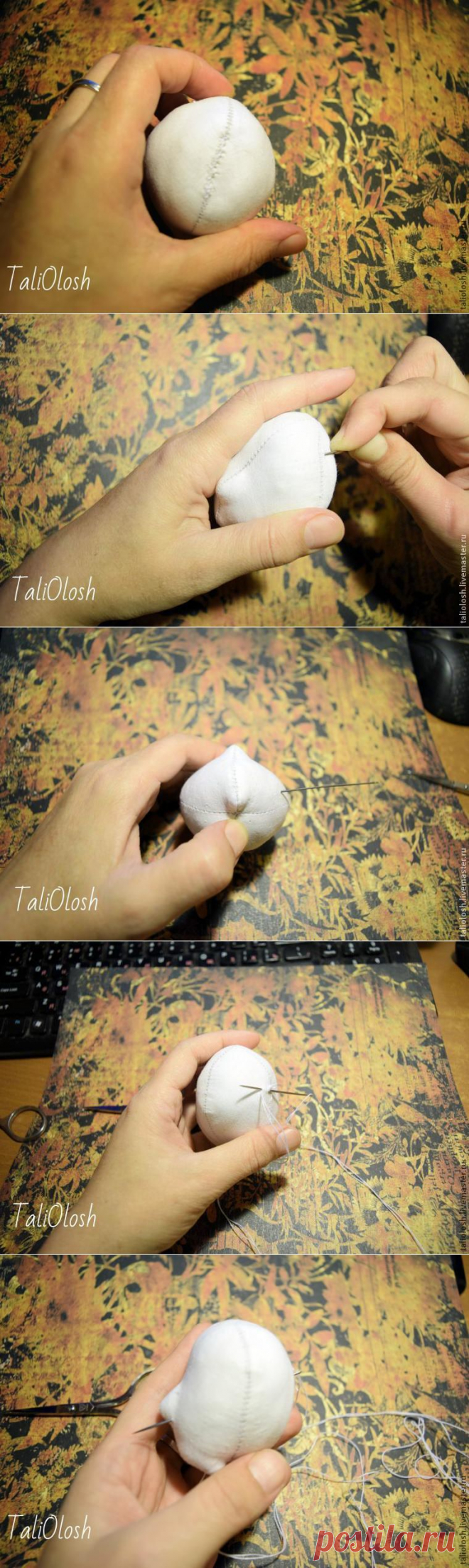 Создание объемной текстильной кукольной головки. Часть первая - Ярмарка Мастеров - ручная работа, handmade