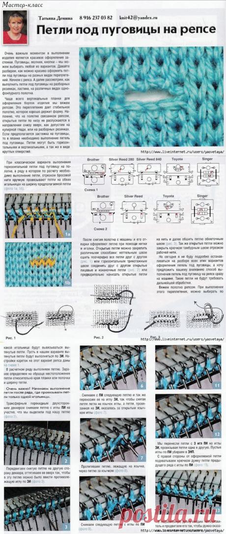 Петли под пуговицы на репсе.