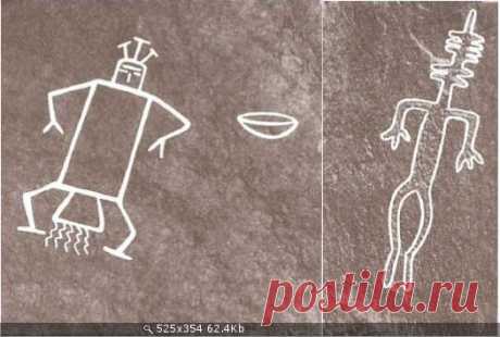 Наскальные рисунки древности - Боги, пришельцы, НЛО | Земля - Хроники жизни