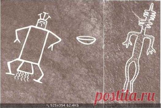 Наскальные рисунки древности - Боги, пришельцы, НЛО | Земля - Хроники жизни