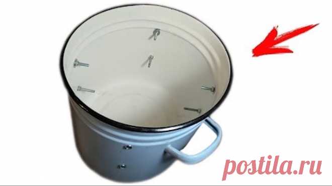 ШИКАРНАЯ САМОДЕЛКА ИЗ ОБЫЧНОЙ КАСТРЮЛИ! ПРИГОДИТСЯ ДОМА!