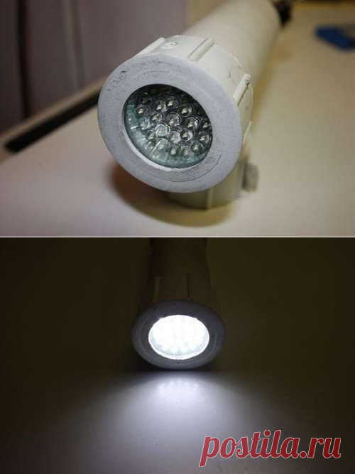 Самодельный водонепроницаемый светодиодный фонарь
