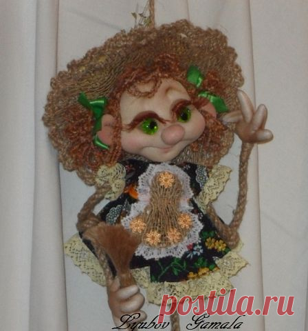 Мастер-класс: ДОМОВУШКА от "А" до " Я" ! (смешанная техника) Автор- ЛЮБОВЬ ГАМАЛА
