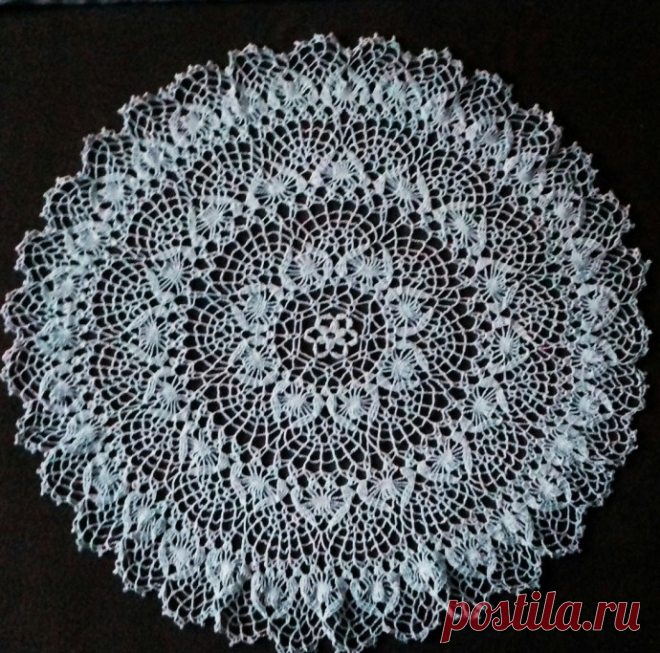 Милая ажурная салфеточка