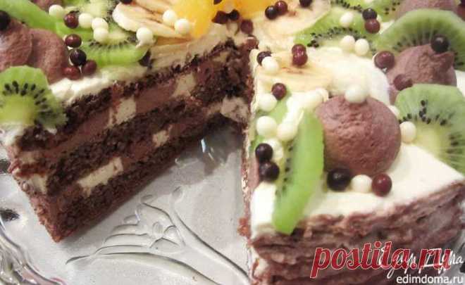 Детский тортик с фруктами без глютена и муки (Kinder torta).