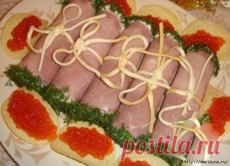 Мясные завитки.