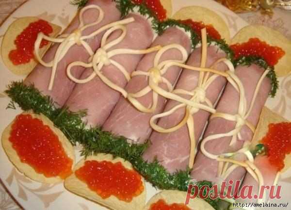 Мясные завитки.