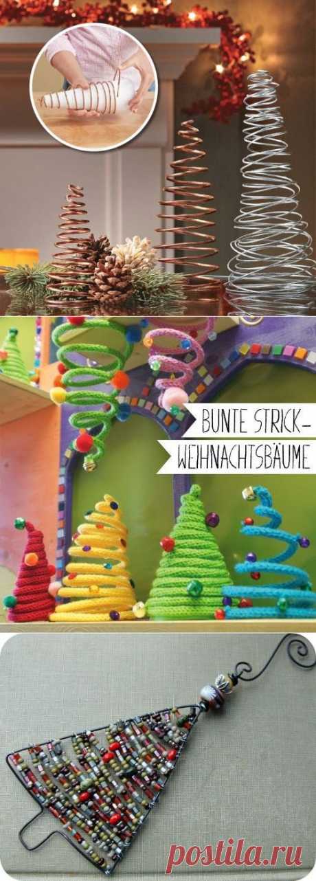 Ёлочки из проволоки. 20 идей
