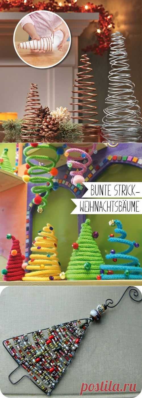 Ёлочки из проволоки. 20 идей