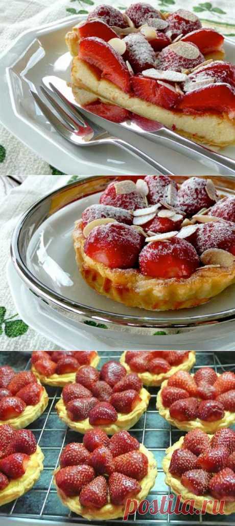 Тарталетки с клубникой