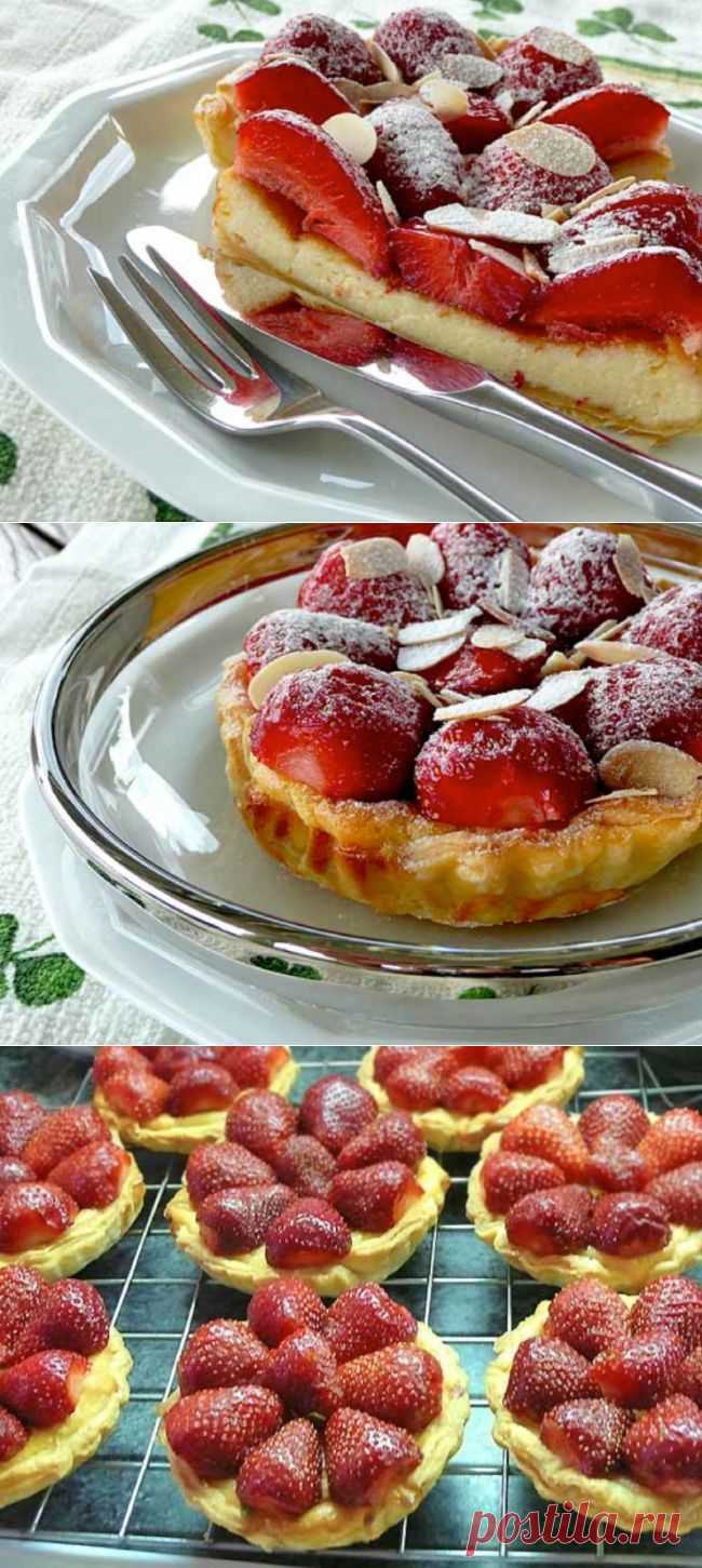 Тарталетки с клубникой