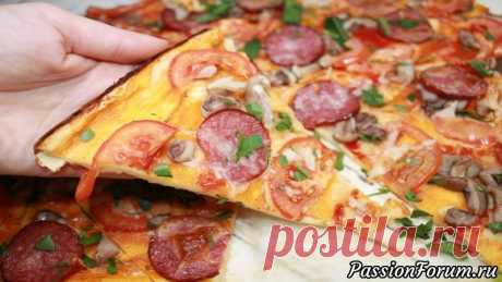 Отличная быстрая пицца с вкусными ингредиентами