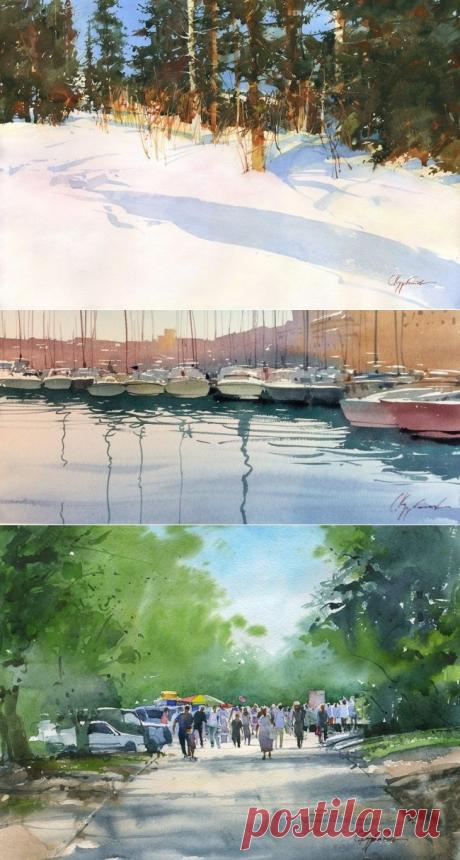 20 акварелей, которые по-настоящему дышат