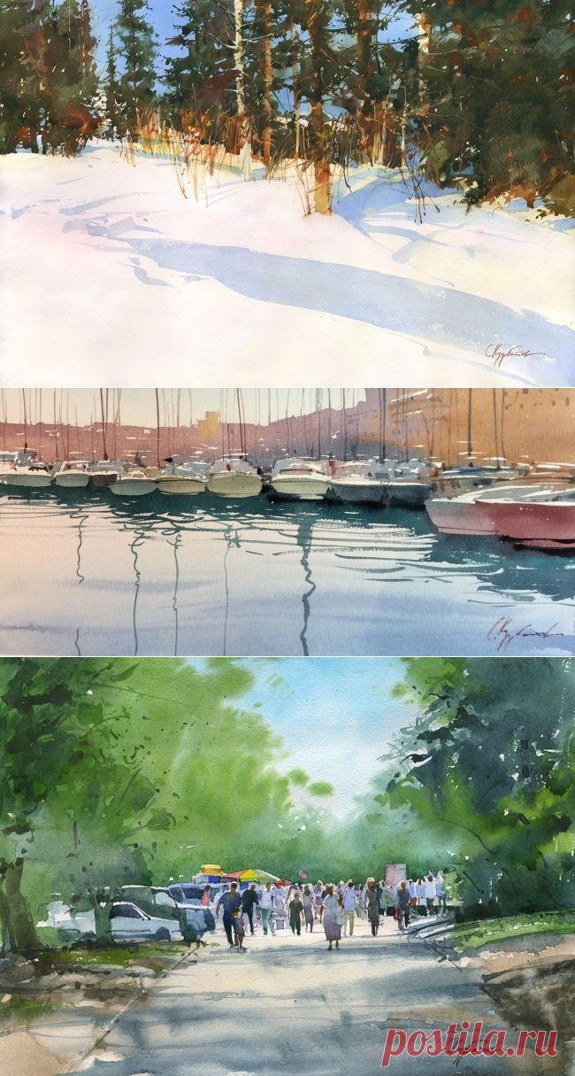 20 акварелей, которые по-настоящему дышат