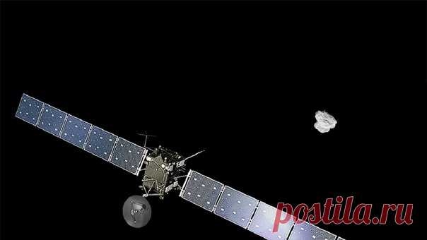 Сегодня в 23:50 мск «Розетта» отправится в последний путь. Посмотреть, как полюбившийся всем нам зонд разобьется о поверхность кометы ЧГ, можно будет в прямом эфире.