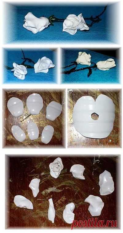 Мастер класс: Роза из пластиковой бутылки.